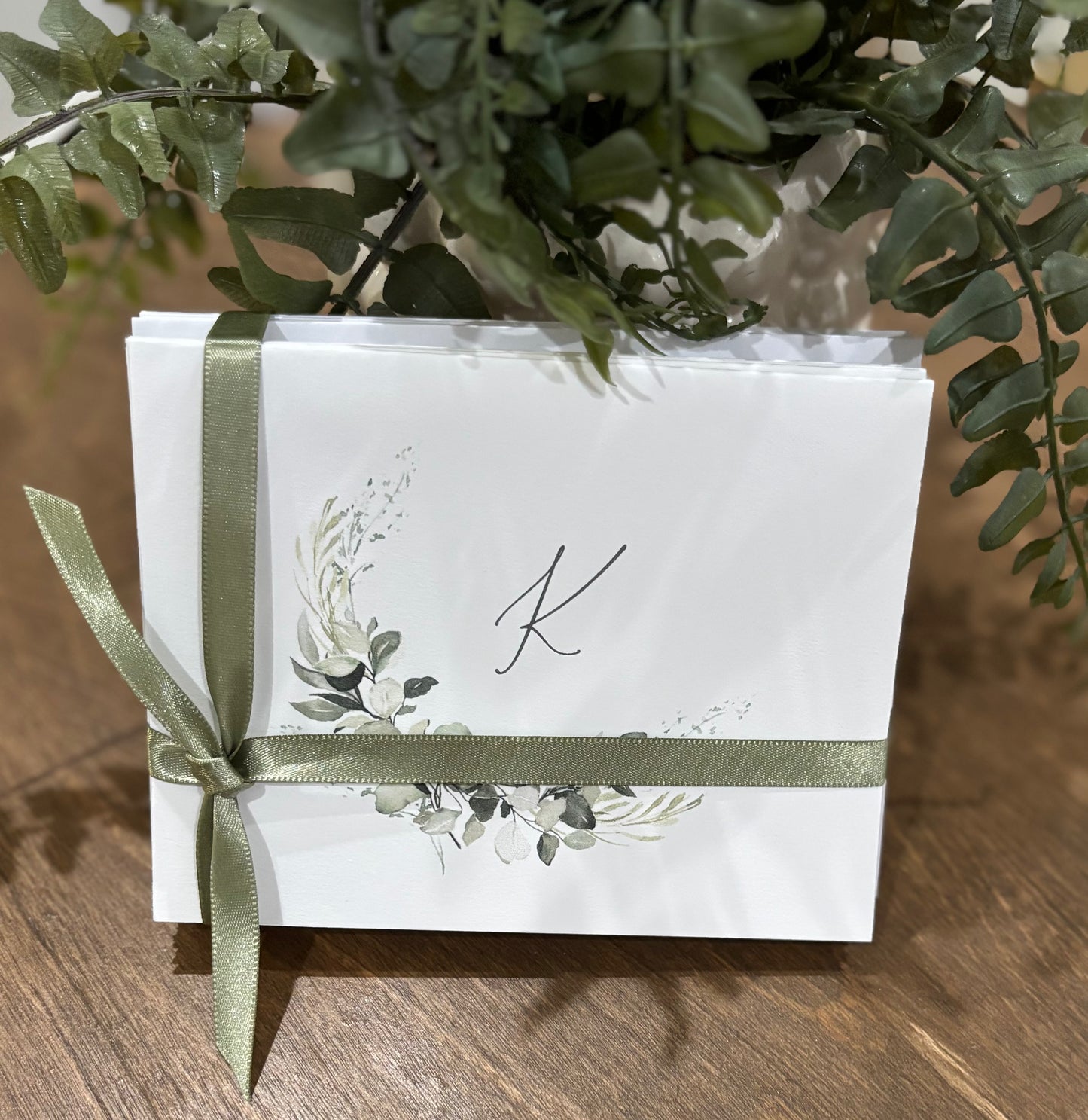 Eucalyptus Personalized Note Cards