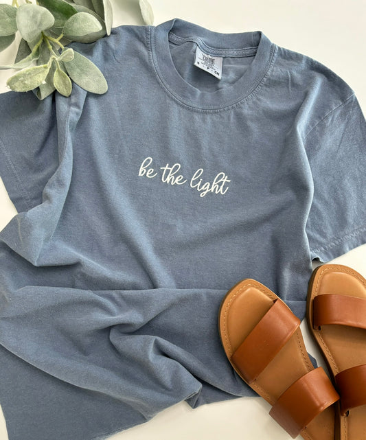 Be The Light Embroidered T-Shirt