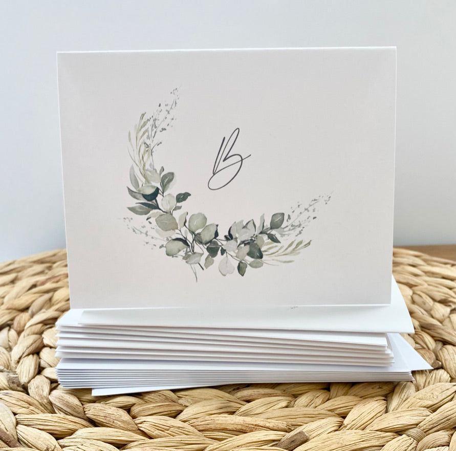 Eucalyptus Personalized Note Cards