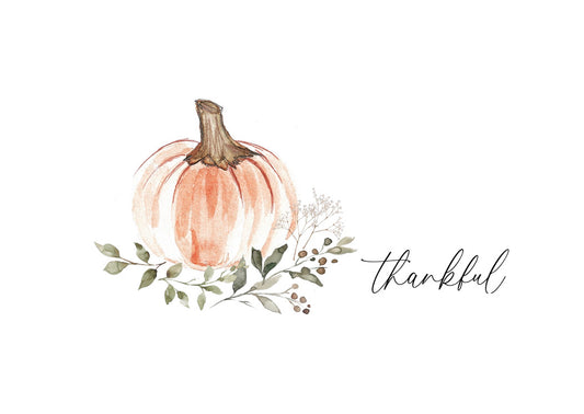 Thankful Pumpkin Note Card